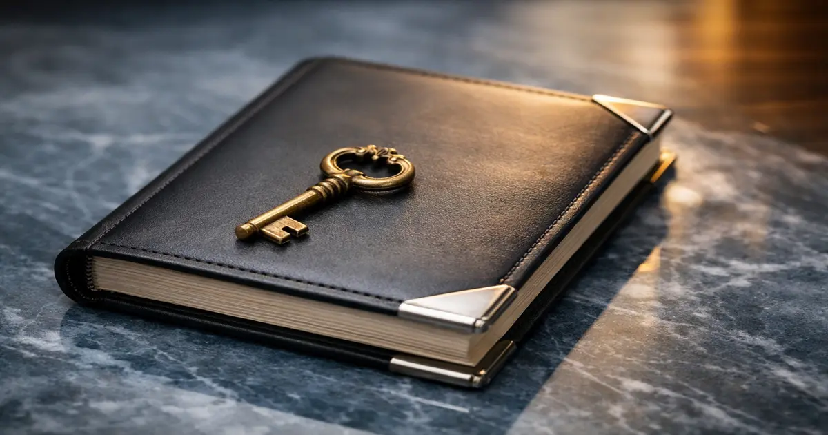 Restructuring ledger and brass key — insolvency file