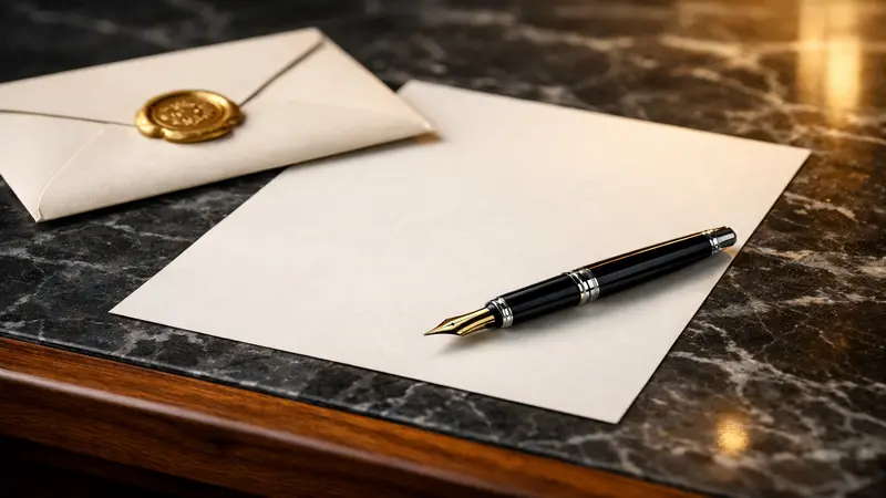 Sealed envelope and silver clip — closing the file