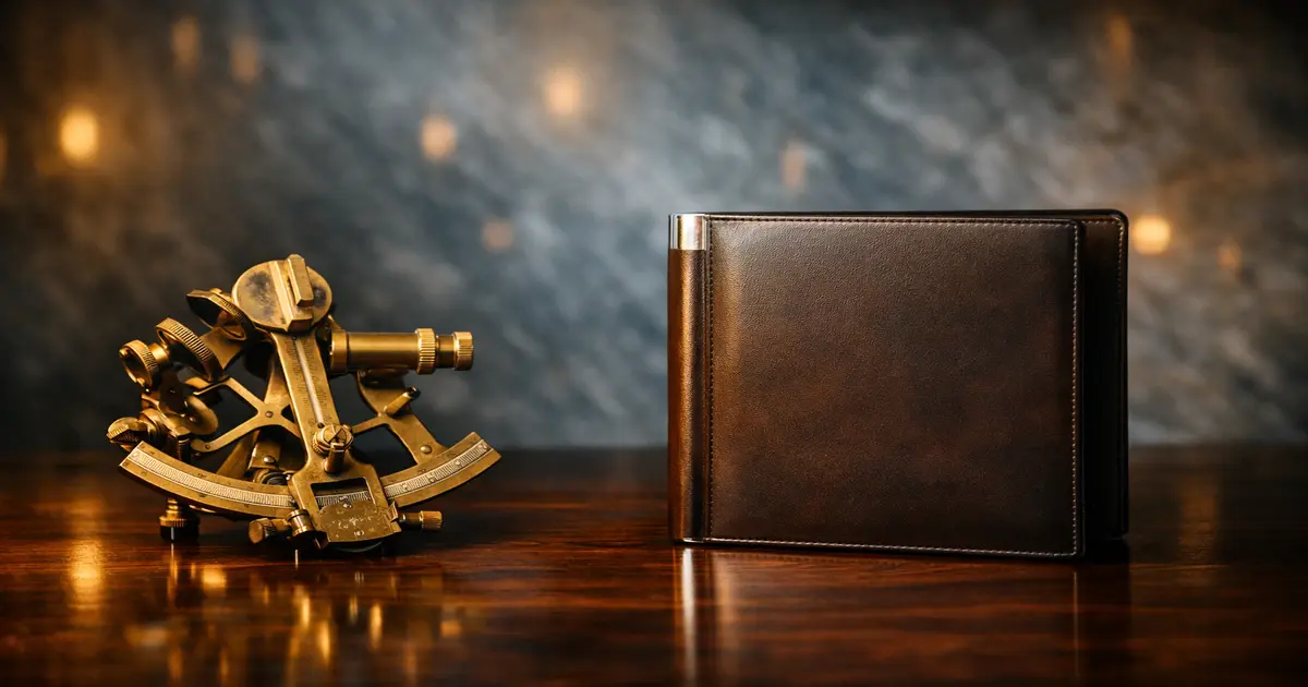Sextant and bill-of-lading folder — maritime file
